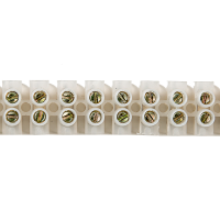 Колодка клеммная  30А 6-16мм² белый InHome ЗВИ-30 (10)