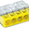 Зажим безвинтовой 5x(1-2.5мм²) с пастой Compact Wago (100)