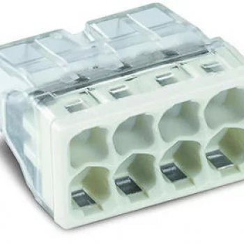 Зажим безвинтовой 8x2.5мм² с пастой Compact Wago (50)
