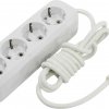 Удлинитель 4гнезда 2м с заземлением ПВС 3500Вт 3x1мм² Smartbuy (40)