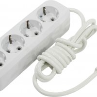 Удлинитель 4гнезда 2м с заземлением ПВС 3500Вт 3x1мм² Smartbuy (40)