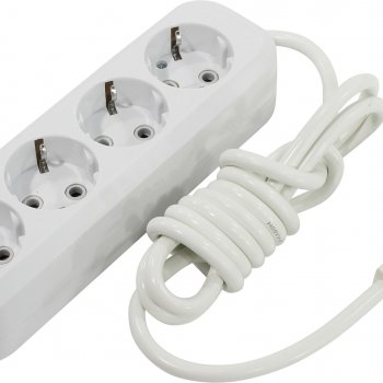 Удлинитель 4гнезда 2м с заземлением ПВС 3500Вт 3x1мм² Smartbuy (40)