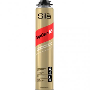 Пена монтажная пистолетная SilaProTopGun65 875мл зимняя (12)