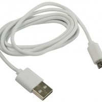 Кабель USB-microB 1м SmartBuy белый (500)