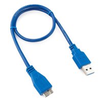Кабель USB3.0-microB3.0 0.5м Cablexpert синий (1/200)