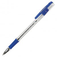 Ручка шариковая масляная Brauberg "i-Rite GT" 0,7 мм корпус прозрачный с грипом синий стержень (12)