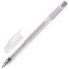Ручка гелевая серебряный стержень  узел 0.5мм BRAUBERG "Jet" корпус прозрачный (12)