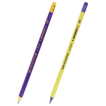 Карандаш чернографитный Юнландия НВ пластиковый корпус ассорти с резинкой (100)