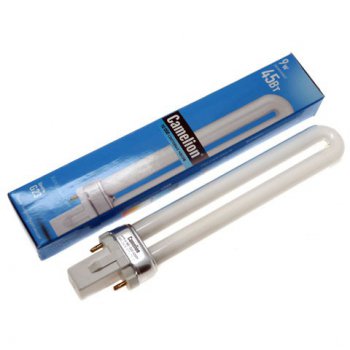Лампа люминесцентная G23  9Вт 4200К 110-220В Camelion LH9-U (50/200)