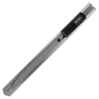 Нож канцелярский лезвие  9мм  BRAUBERG "Extra 30" металлический, лезвие 30° фиксатор  (2/24)