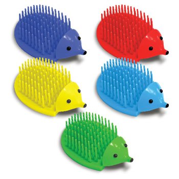 Подставка-держатель ПИФАГОР "Ежик" для пишущих принадлежностей настольная пластик АССОРТИ (1/240)