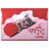 Папка-конверт на кнопке А4 Brauberg "FUNNY CAT" 160мкм до 100л пластик цветная печать (1/12)