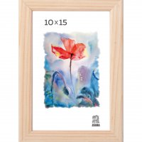 Рамка дерево 10x15 1300 белое дерево узкий багет Зебра (1/100)