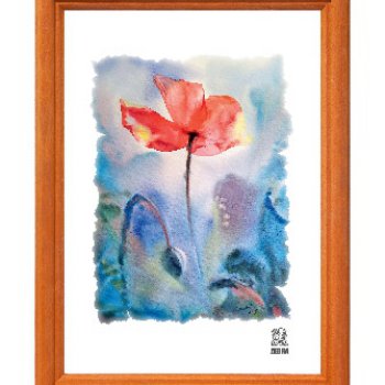 Рамка дерево 18x24 1703 лиственница Зебра (25)