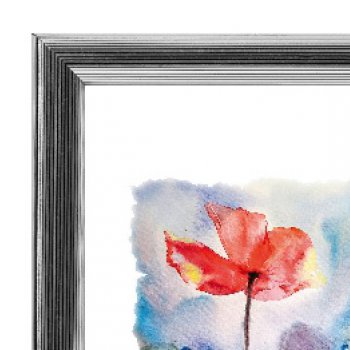 Рамка пластик 20x20 Зебра 1,7мм 3873 серебро (25)