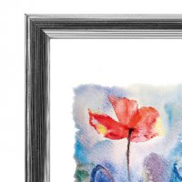 Фоторамка 24*30 Зебра 1,7мм 3873 серебро (1/25)