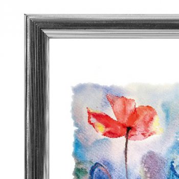 Фоторамка 24*30 Зебра 1,7мм 3873 серебро (1/25)