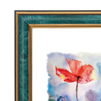 Фоторамка 25*25 Зебра 1,7мм 3899 малахит (1/25)