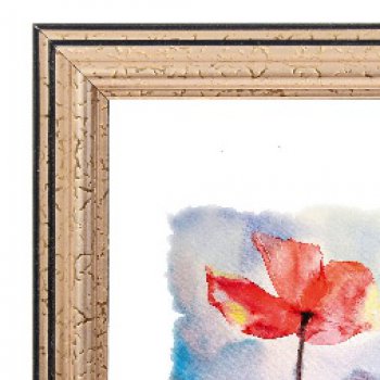 Фоторамка 25*25 Зебра 1,7мм 3904 золото (1/25)