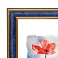 Фоторамка 50*60 Зебра 1,7мм 3877 синяя бирюза (1/10)