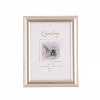 Рамка пластик 15x21 Gallery 647221-6 платина широкий багет (1/12)