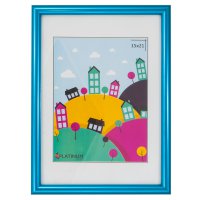 Рамка пластик 15x21 Палитра аквамарин металлик стекло (24)