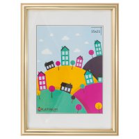 Рамка пластик 15x21 Палитра золото (24)