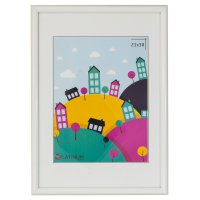 Рамка пластик 21x30 Палитра белый стекло (25)