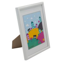 Фоторамка 21*30 "Палитра" белый с ножкой стекло (1/24)