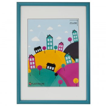 Рамка пластик 21x30 Палитра голубой (25)