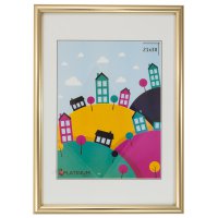 Рамка пластик 21x30 Палитра золото (25)