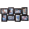 Мультирамка PLATINUM BIN 8 фото (Black with gold) черный с золотом (1/6)