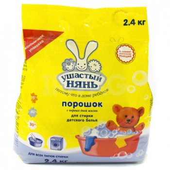 Порошок для стирки УшастыйНянь 2,4кг (6/288)