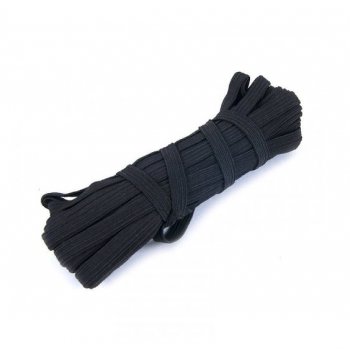 Резинка бельевая d8мм 5м хозяйственная черная (200)