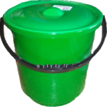 Ведро 10л с крышкой ПП для пищ продуктов цвет в асс (10)