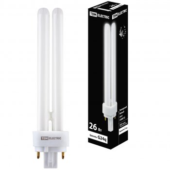 Лампа люминесцентная G24-q3 26Вт 4000К TDM PD (10)