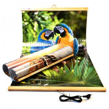 Электрообогреватель настенный Домашний очаг Попугаи 500Вт 1050x600мм