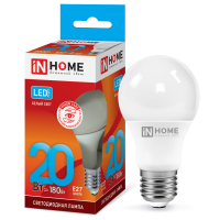 Лампа диодная A60 20Вт Е27 4000К 1800Лм InHome (10)
