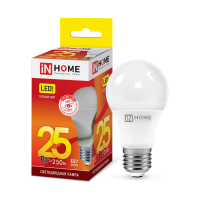 Лампа диодная A65 25Вт Е27 3000К 2250Лм InHome (10)