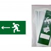 Знак "Направление к эвакуационному выходу налево"  350х124мм TDM (10)