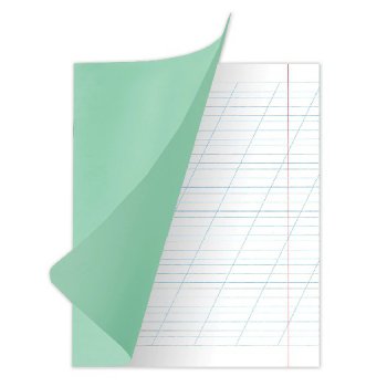 Тетрадь  12л. А5 косая линия Brauberg "Лермонтов М.Ю" С ДОПОЛНИТЕЛЬНОЙ ГОРИЗОНТАЛЬНОЙ обложка офсет ЗЕЛЕНАЯ (20/280)