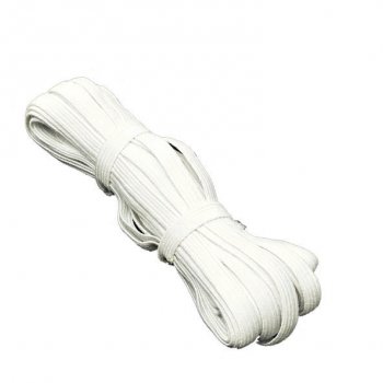 Резинка бельевая d8мм 5м хозяйственная белая (200)