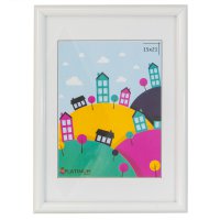Рамка пластик 15x21 Палитра белый стекло (24)