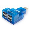 USB-хаб Gembird, USB2.0, 4 порта, мини для ноутбука 1BL (1/10)