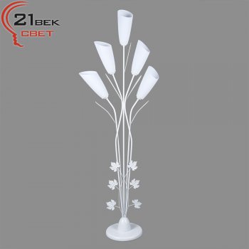 Светильник напольный  5хE27 21Век 1041ML/5 Белый 220В 15Вт (2)