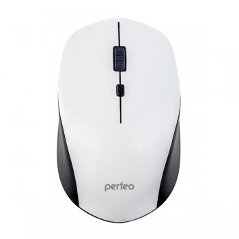 Мышь Perfeo Strong, 4кн, 800/1600/2400 DPI, белый, беспроводная (1/100)