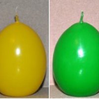 Свеча пасхальная Яйцо цветное 6,5см 5часов горения цвет в ассортименте (20)
