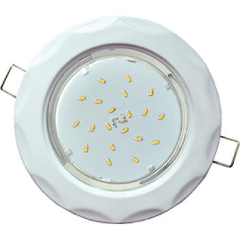 Ecola GX53 H4 9014 светильник встраив. без рефл. "Звезда" Белый 38x116 (к+)