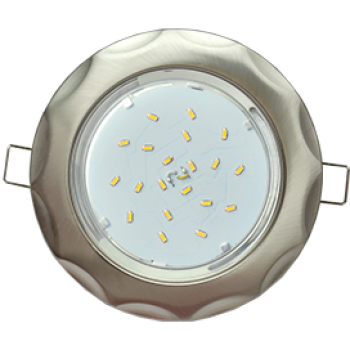 Светильник Ecola GX53 H4 встраив. без рефл. "Звезда" Сатин Хром 38x116