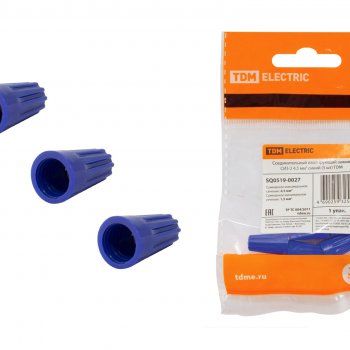 Соединительный изолирующий зажим  1.5-4.5мм² синий СИЗ-2 TDM 5шт (200)
